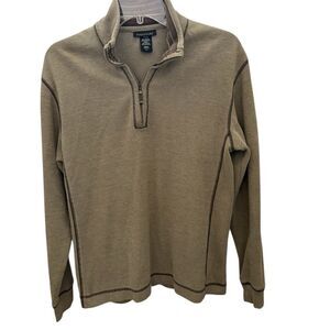 Structure Men's Beige 1/4 Zip Pullover Sweater Size M‎ Casual